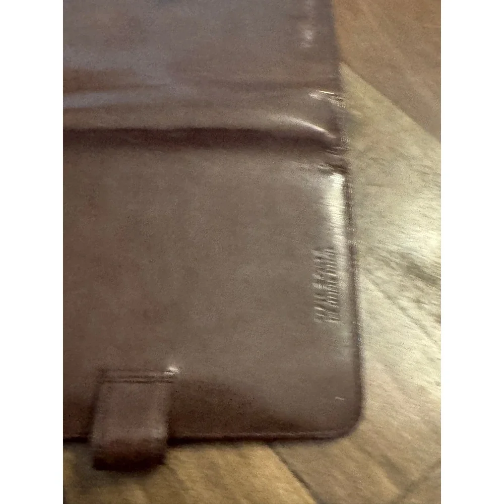 Wilson's Leather Vintage Brown Leather 6-Ring Personal Organizer Planner Binder